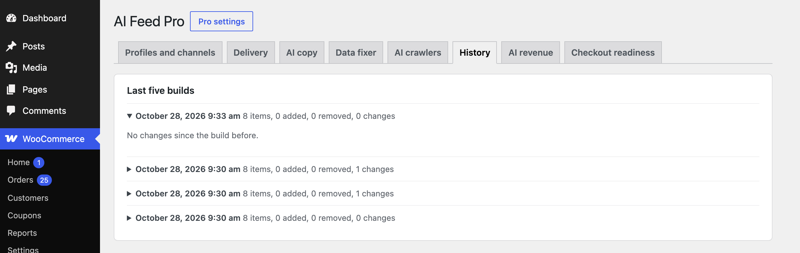 History tab